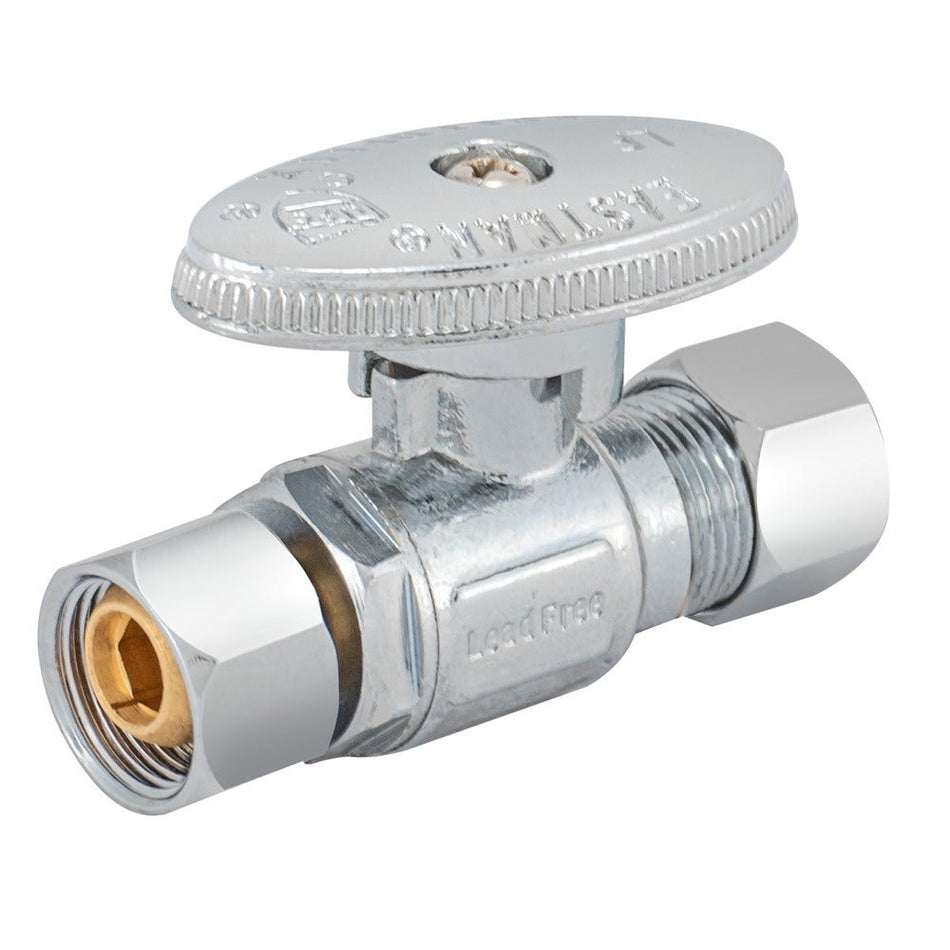 Eastman 1/4-Turn Retrofit Stop Valve – 3/8 in. OD Female Comp. x 3/8 in. OD Comp.