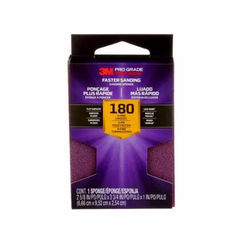 3M Pro Grade Precision™ Faster Sanding Sanding Sponge, Extra Fine, 180 Grit