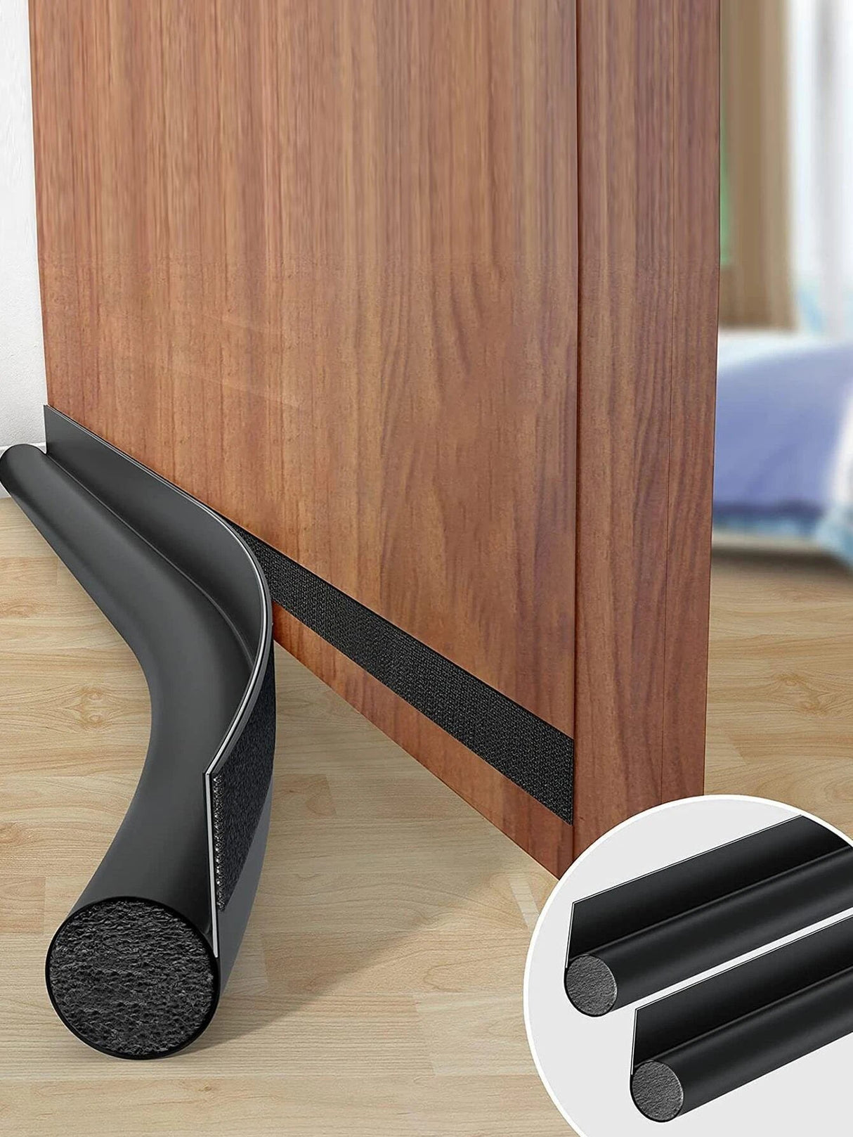 Door Bottom Sealing Strip - (Black, 36.in)