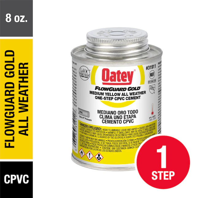 Oatey FlowGuard Gold All Weather One 8 fl oz Gold CPVC Zement