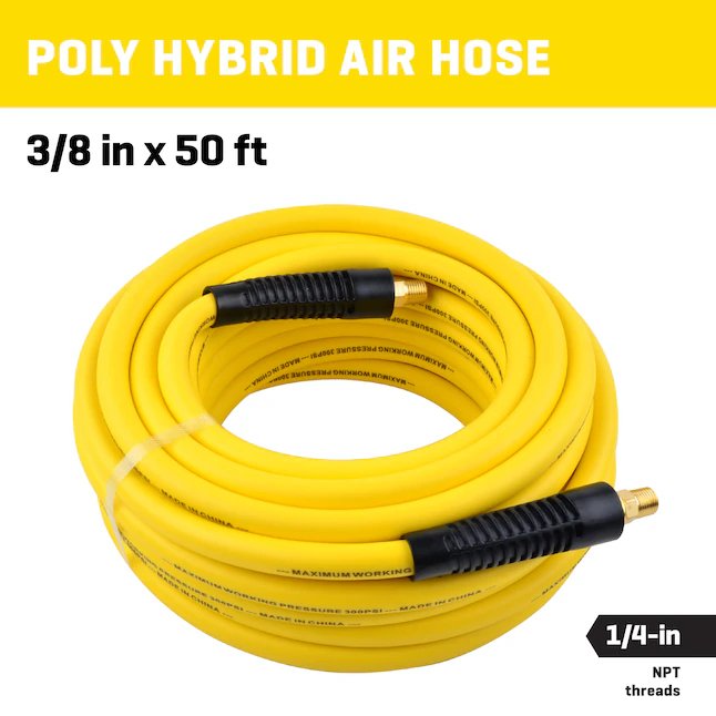 Kobalt 3/8-in x 50-ft Poly Hybrid Air Hose