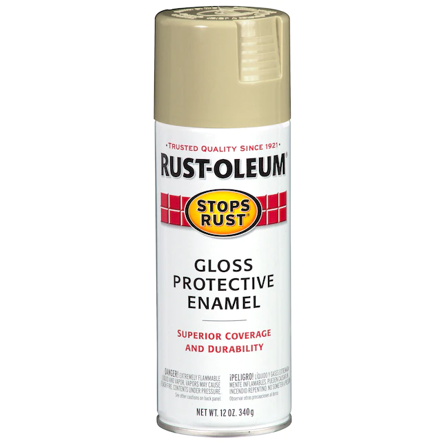 Pintura en aerosol Rust-Oleum Stops Rust Gloss Khaki (NET WT. 12 oz)