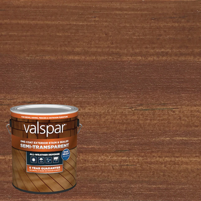 Tinte y sellador para madera exterior semitransparente Valspar® Rusticana (1 galón)