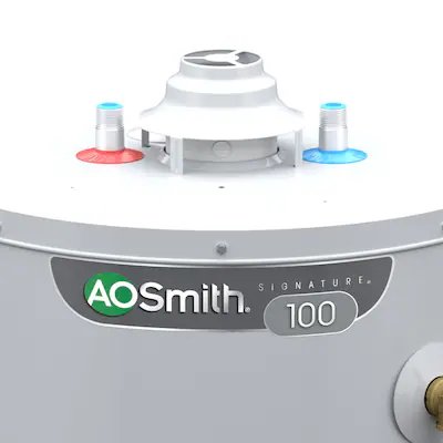 AO Smith Signature 100 50-Gallonen kurzer 6-Jahres-Limitierter 40000-BTU-Erdgas-Warmwasserbereiter