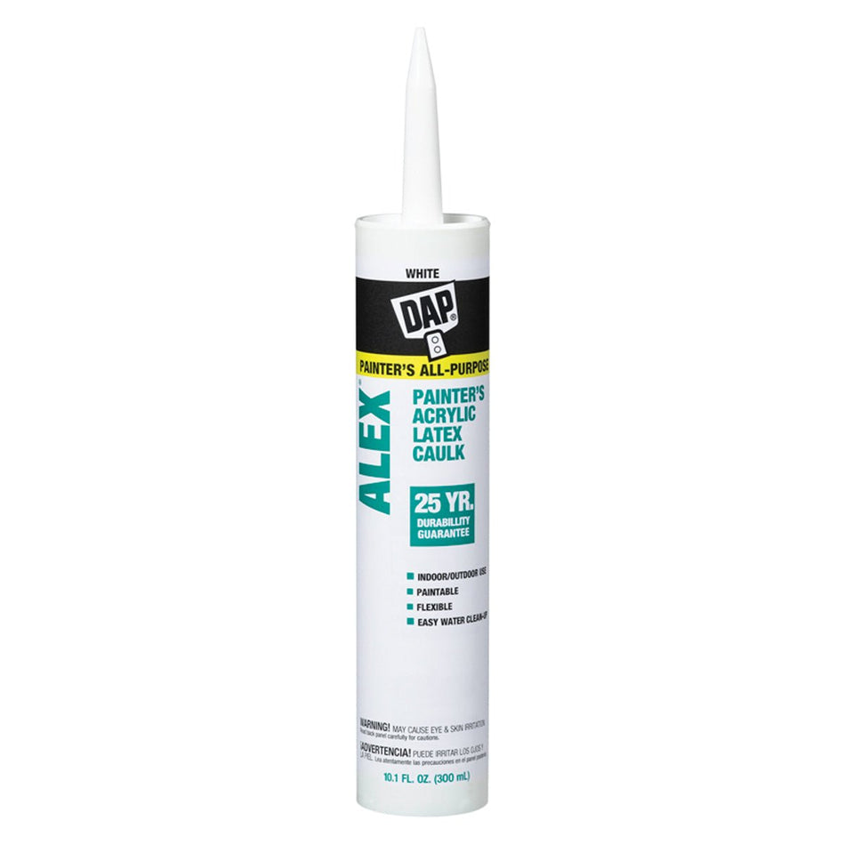 DAP Alex Painter’s Acrylic Latex Caulk – White 10 oz.