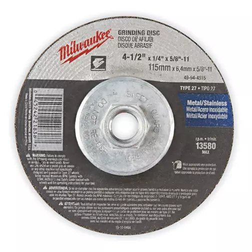 Milwaukee 4-1/2" Grinding Wheel