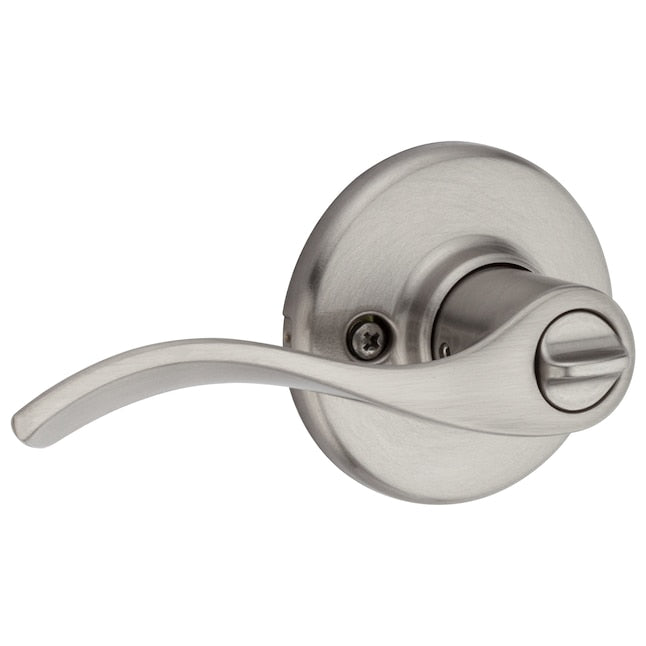 Kwikset Security Balboa Satin Nickel Universal Privacy Door Handle