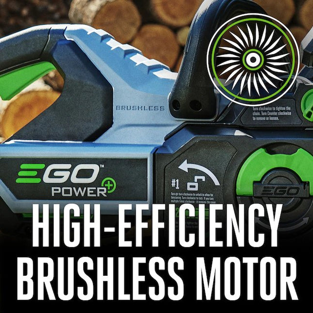 EGO POWER+ 56-volt 16-in Brushless Cordless Electric Chainsaw 2.5 Ah (Battery & Charger Included)