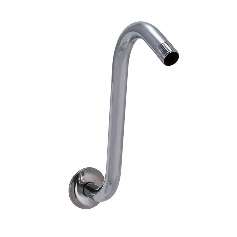 EZ-FLO 8 in. S-Shower Arm with Flange in Chrome