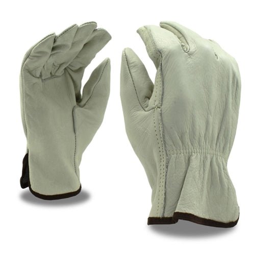 Guantes de trabajo de cuero Cordova, piel de vaca beige (X-Large, 1 par)