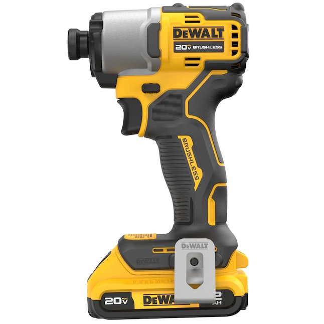 Controlador de impacto sin escobillas DEWALT de 20 V máx., 20 voltios máx. (1 batería incluida, cargador incluido y bolsa suave incluida)