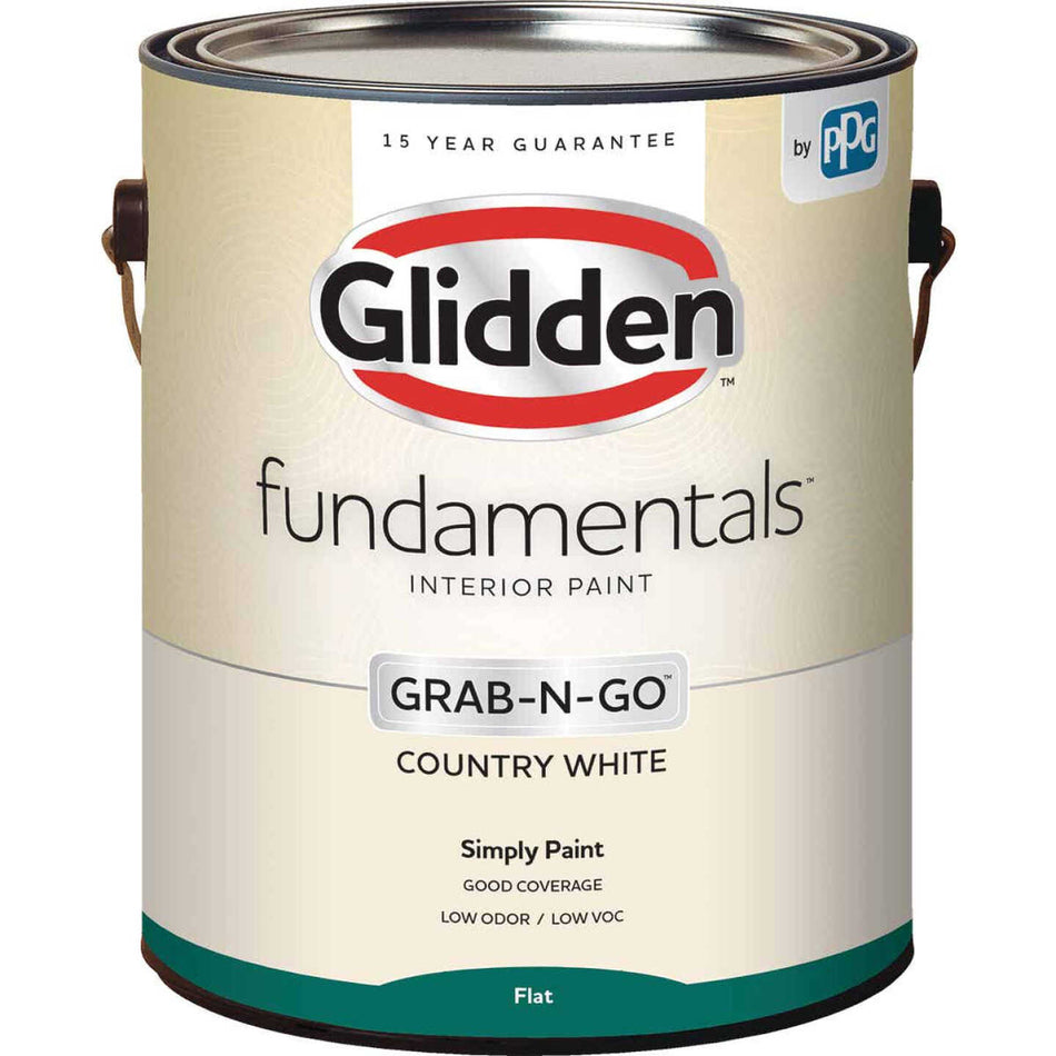 Glidden Fundamentals Grab-N-Go Country White Flat 