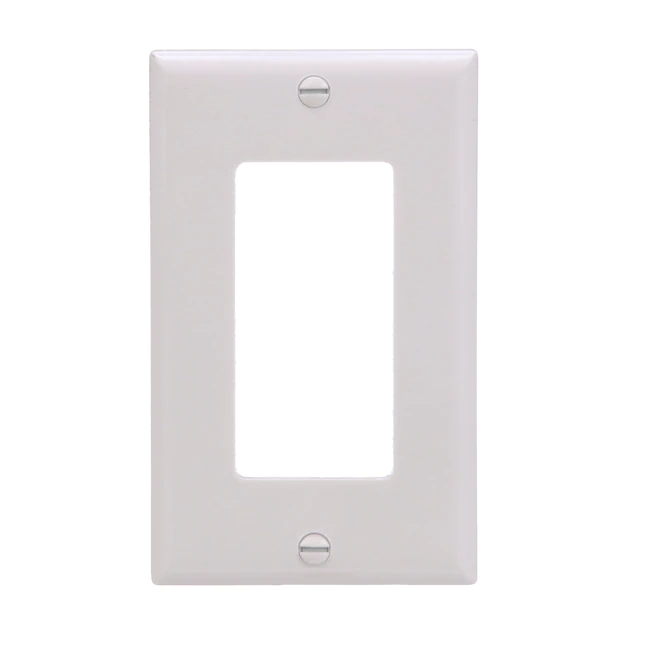 Single Gang DECO Wall Plate – White