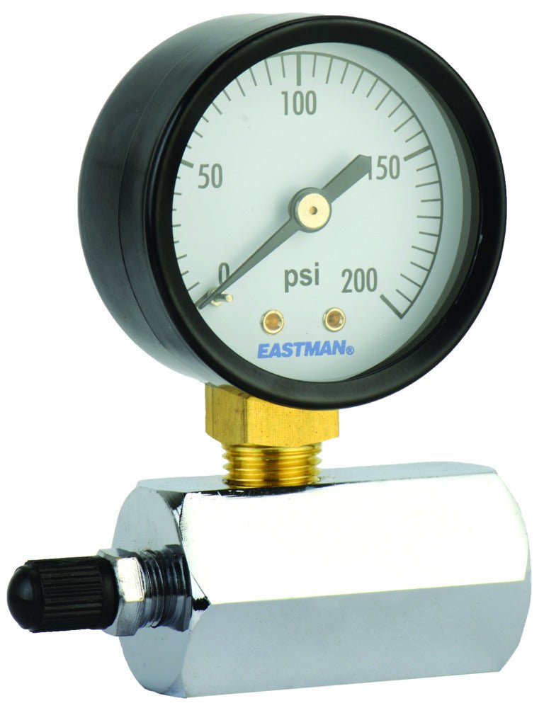 Manómetro de prueba de presión de gas Eastman - Cara de 2 ″ - 0-200 PSI