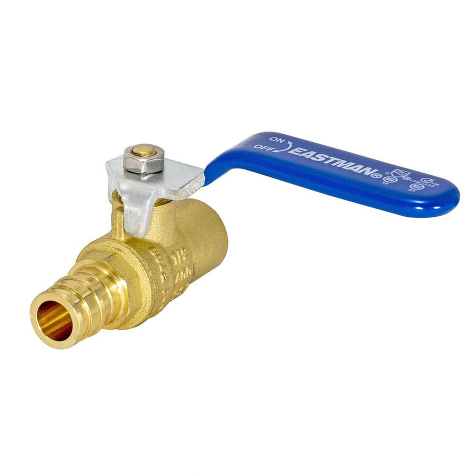 Eastman 1/2-in. Sweat x 1/2-in. PEX-A Barb Lead-Free Ball Valve