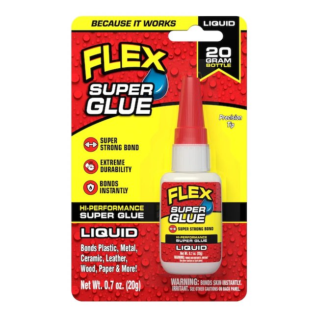 Superpegamento líquido Flex Seal Super Glue de 20 gramos