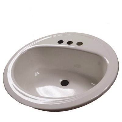 Lavabo de baño redondo de 19" Bootz Industries (blanco)