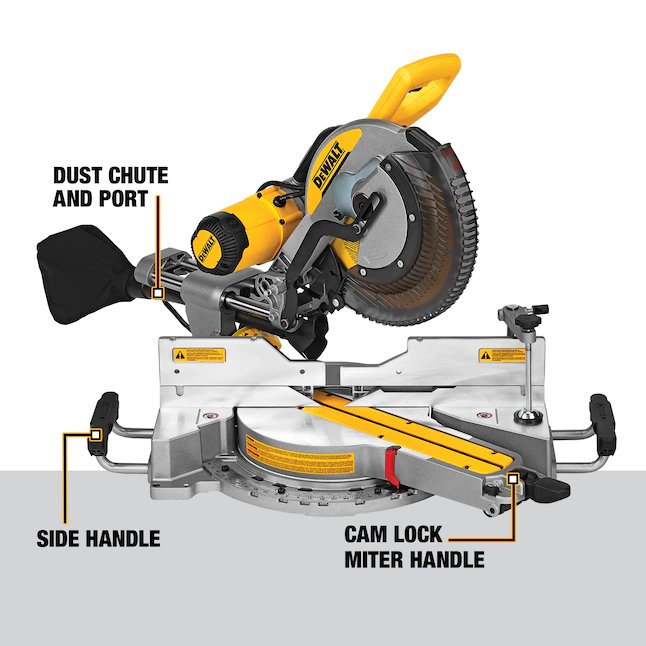 DeWalt  12-in 15-Amp Dual Bevel Sliding Compound Corded Miter Saw (Corded)