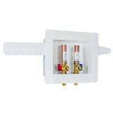 Eastman Dual Drain Washing Machine Outlet Box with Hammer Arrestors – 1/2 in. Expansion PEX