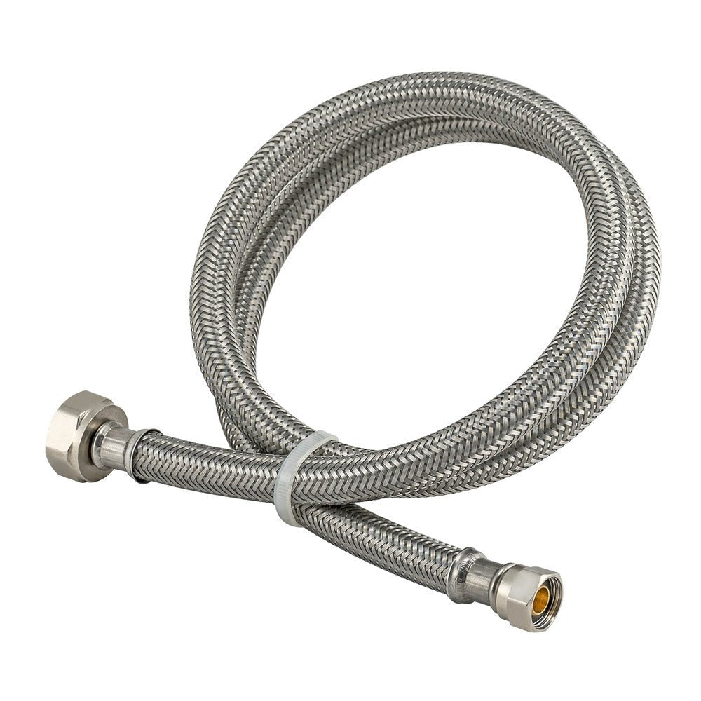 Eastman 60 in. Braided Faucet Connector – 3/8 in. Comp x 1/2 in. FIP