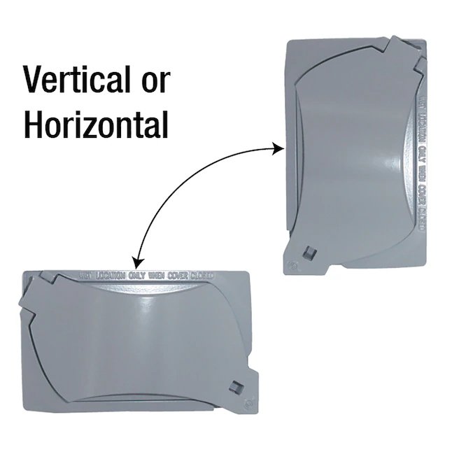 Cubierta de caja eléctrica resistente a la intemperie de metal rectangular de 1 unidad