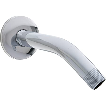 Brazo de ducha con brida EZ-FLO de 1/2" x 6" (cromado)