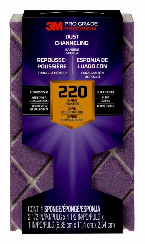 Esponja para lijar 3M Pro Grade Precision de grano 220