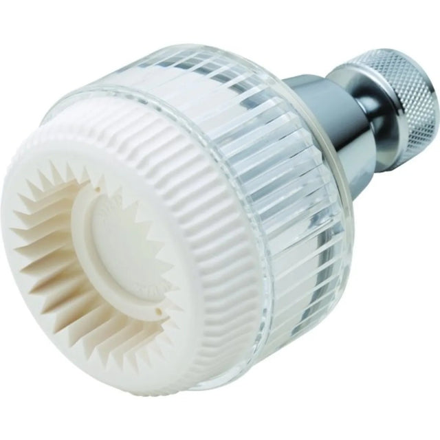 EZ-FLO  Clear Acrylic Shower Head - Metal Ball Joint