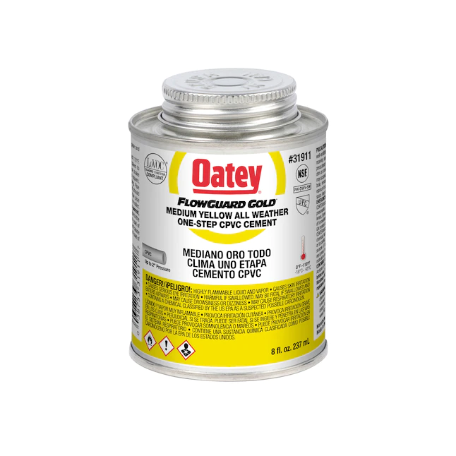 Oatey FlowGuard Gold All Weather One 8 fl oz Gold CPVC Zement