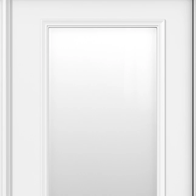 JELD-WEN Puerta de patio francesa abatible hacia la izquierda de acero imprimado templado de 72" x 80"