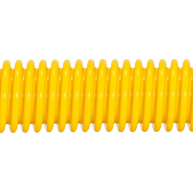 Conector de gas de acero inoxidable recubierto de epoxi amarillo Eastman de 1/2 ″ OD (36 "de longitud)