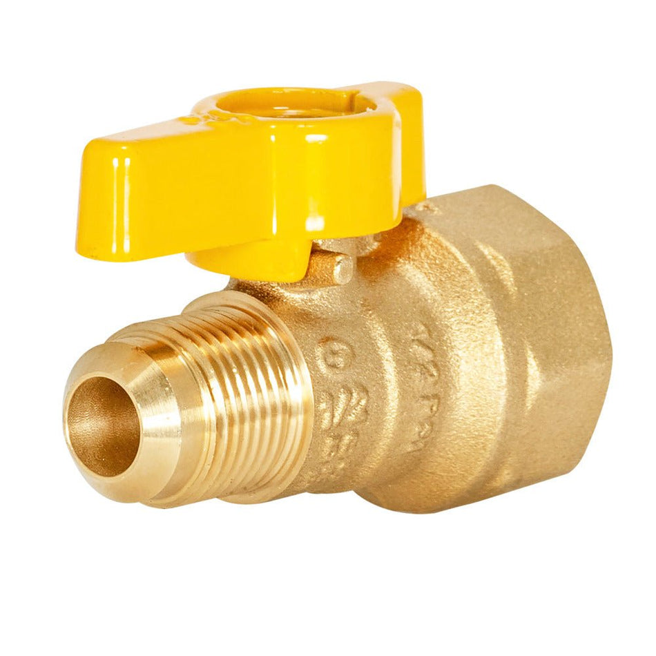 Eastman 1/2″ Flare x 3/4″ FIP Gas Straight Ball Valve