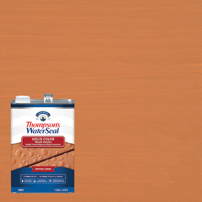 Thompson's WaterSeal Signature Series Pre-tinted Natural Cedar Solid Exterior Wood Stain and Sealer (1 galón)