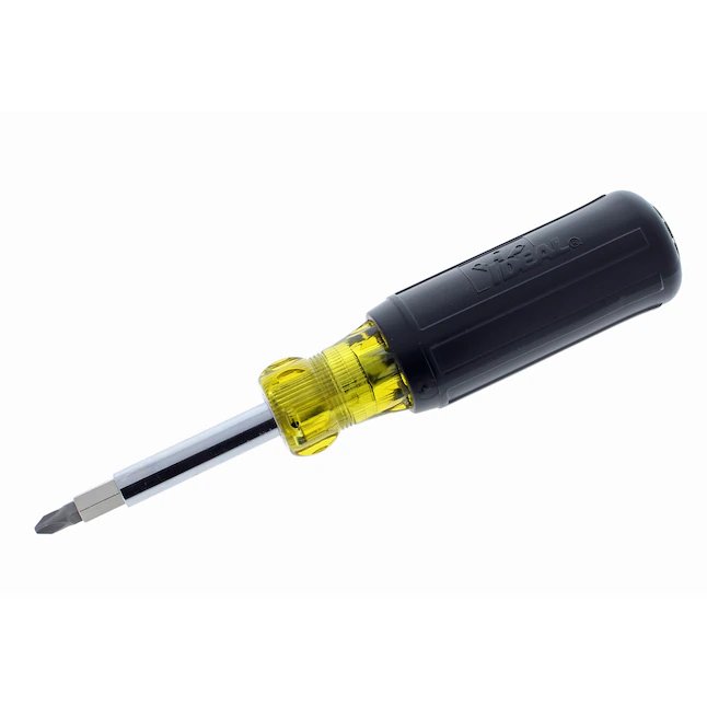 IDEAL 11-in-1 Multi Bit Screwdriver with Nutdriver 11-Piece Acetate Handle Assorted Multi-bit Screwdriver