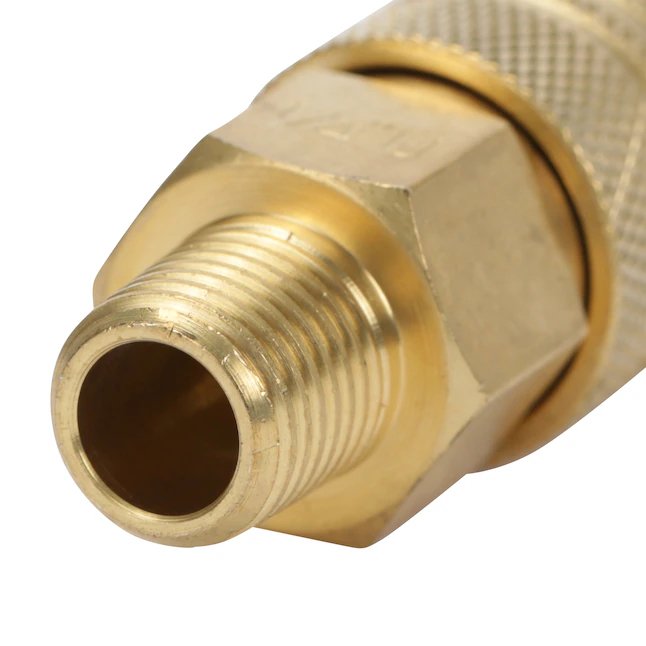 Kobalt Brass NPT Coupler (M) 1/4-in Universal