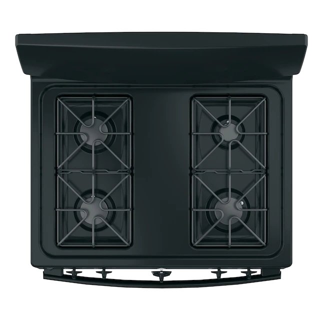 GE 30-in 4 Burners 4.8-cu ft Freestanding Gas Range (Black)