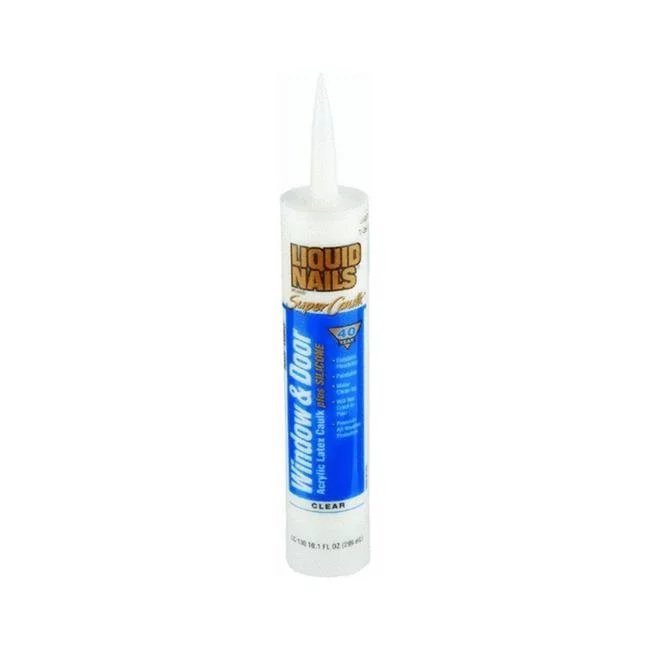 Liquid Nails Window & Doors Super Caulk (Clear, 10.1oz)