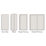 American Building Supply 24-in x 80-in White 1-panel Hollow Core Molded Composite Slab Door