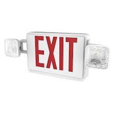 Sunco 2-Head Flood Light LED Exit Sign