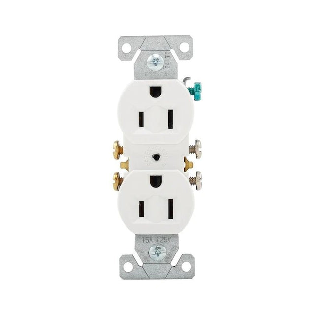 Eastman 15-Amp  125-volt Residential Duplex Outlet Receptacle (White)