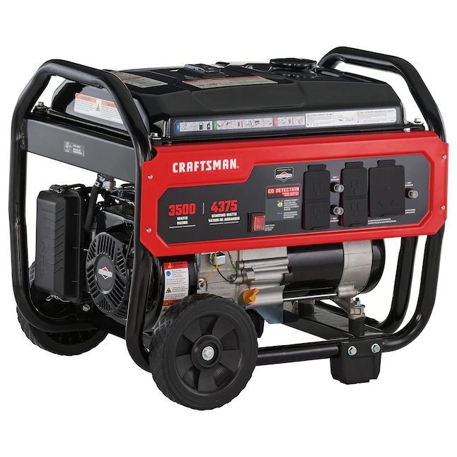 CRAFTSMAN Generador portátil de gasolina de 3500 vatios