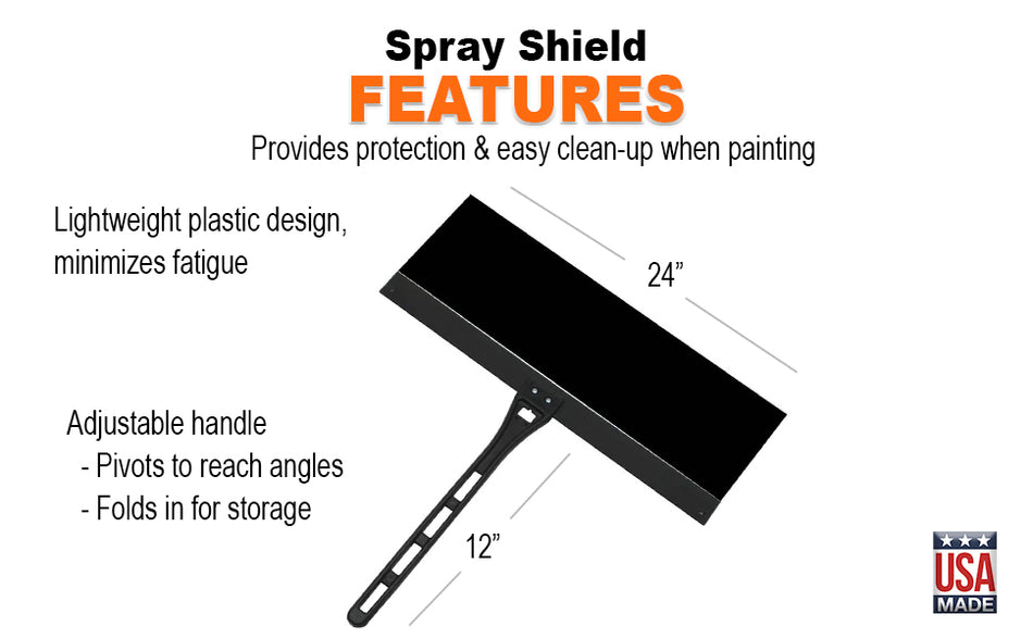 Warner 305 24 in. Pivoting Shield