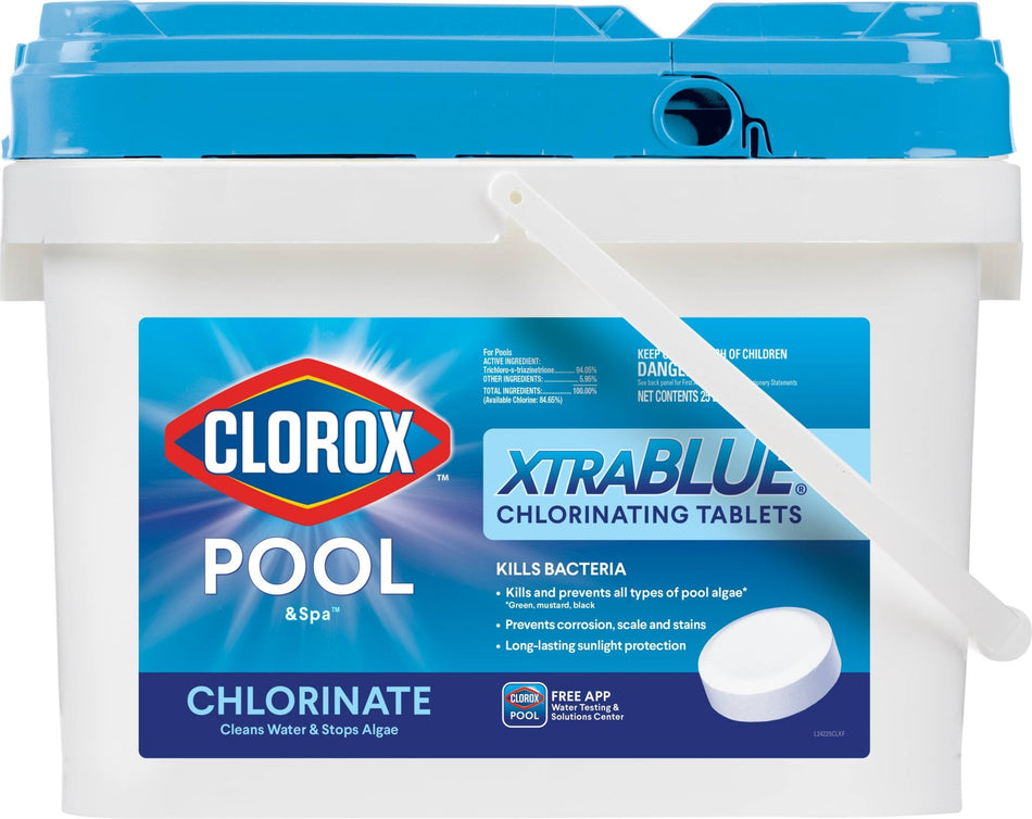 Clorox Pool&amp;Spa tabletas de cloro de 25 libras y 3 pulgadas