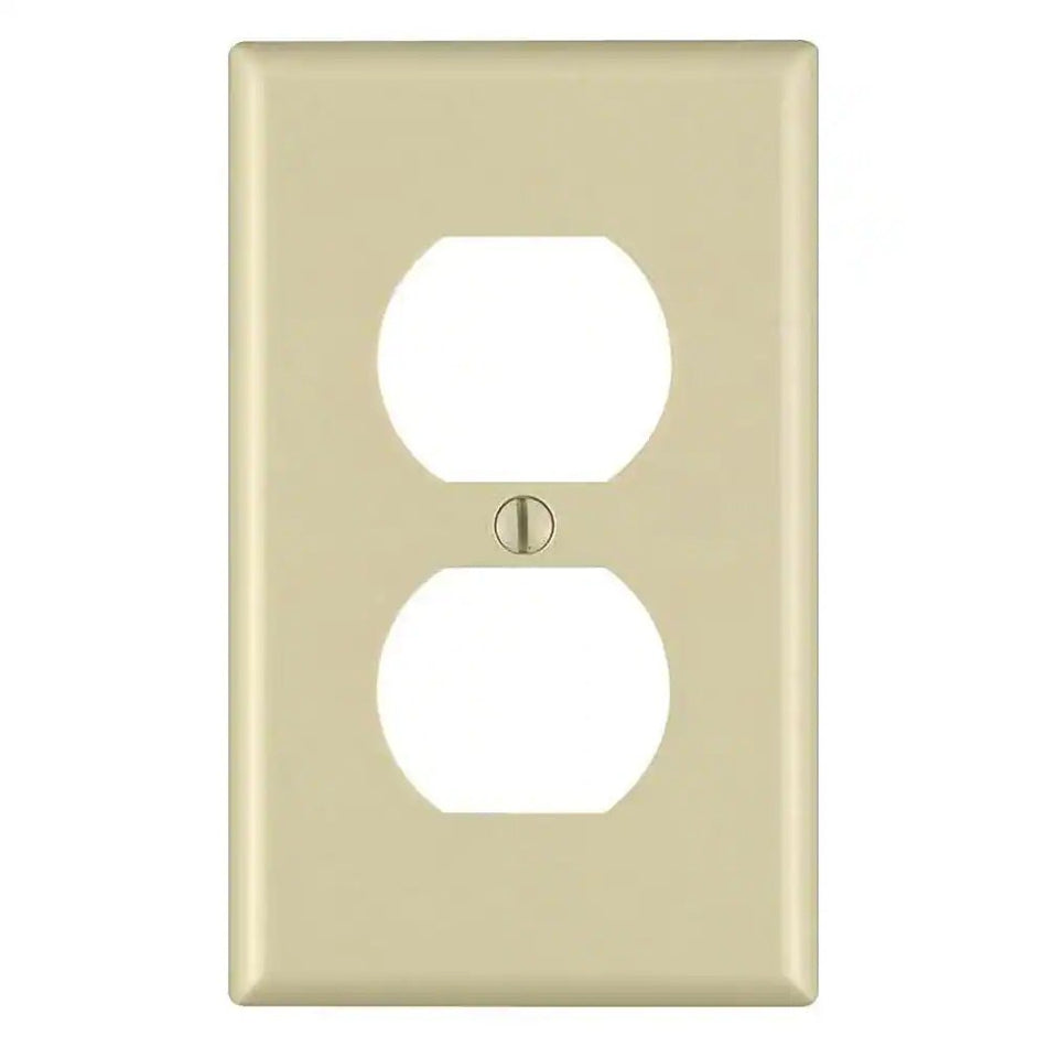 Duplex Receptacle Wall Plate - Ivory