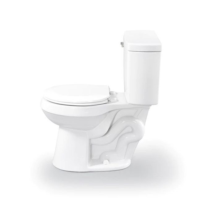 Project Source  Pro-Flush White Round Chair Height 2-piece WaterSense Toilet 12-in Rough-In Size (Ada Compliant)