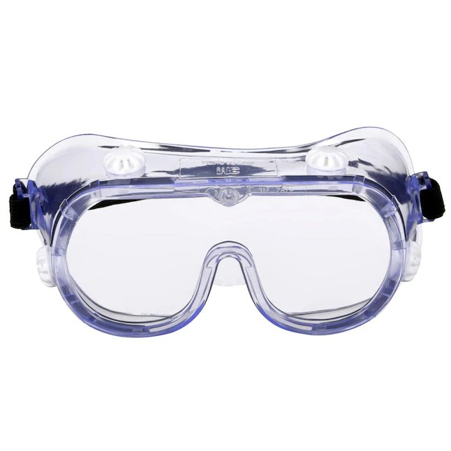 3M Goggle Plastic Anti-Fog Safety Goggles