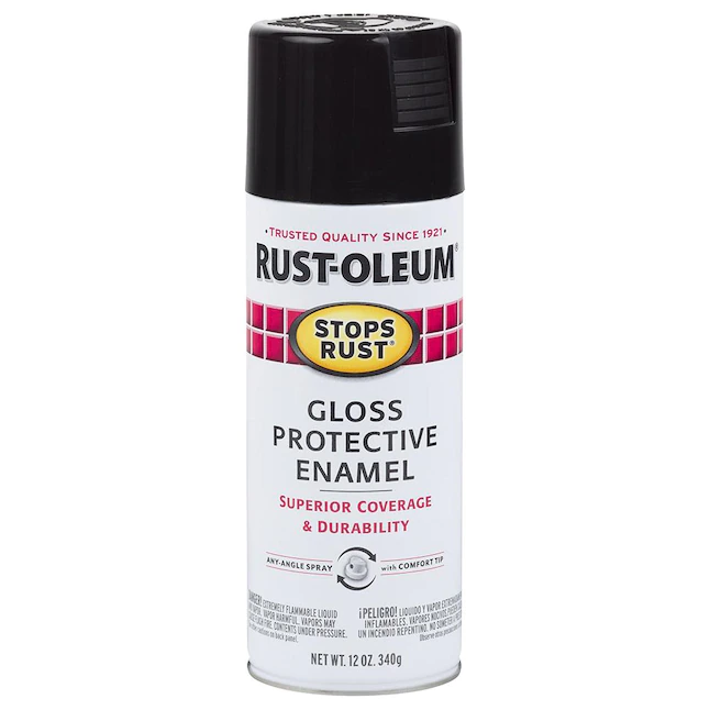 Rust-Oleum stoppt Rost glänzende schwarze Sprühfarbe (12 oz) 