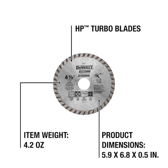 DeWalt  Diamond 4.5-in Grinding Wheel