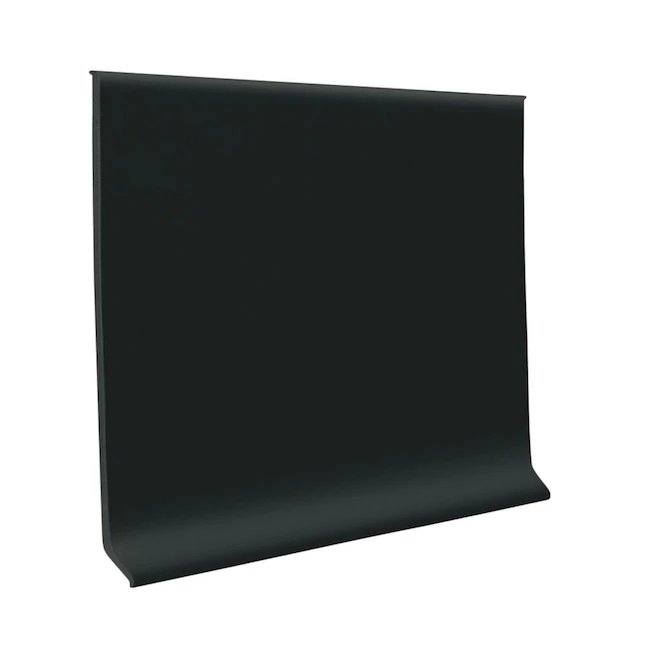 Flexco Black Dahlia 0.125-in T x 4-in W x 1440-in L Thermoplastic Rubber Floor Wall Base