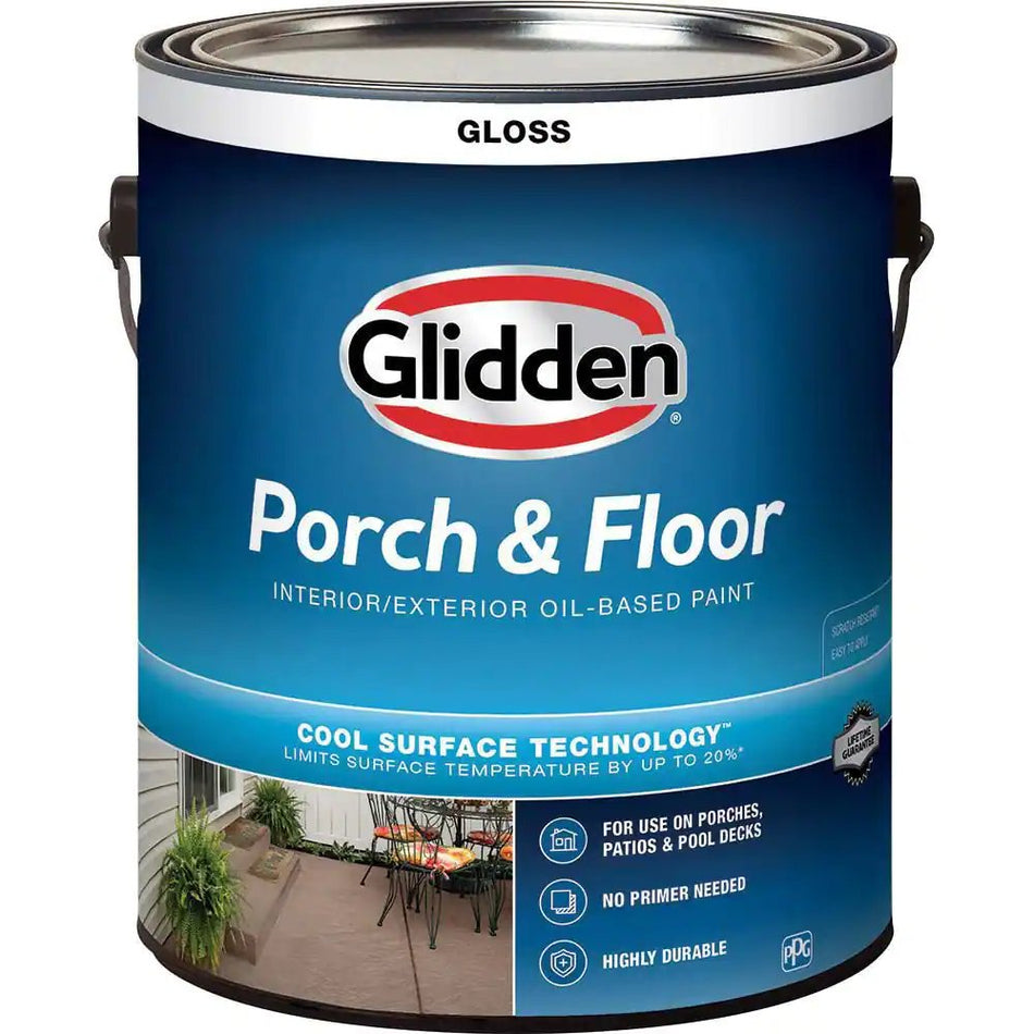 Glidden Interior/Exterior Polyurethane Paint Floor & Porch Paint (Base 2, 1-Gallon)